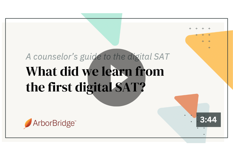 A counselor's guide to the digital SAT What we learned from the first full test date